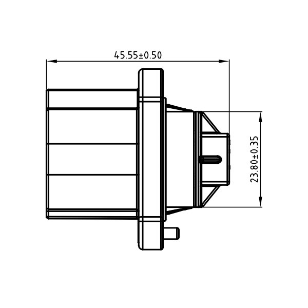 H630 Series-3-core plastic high voltage connector