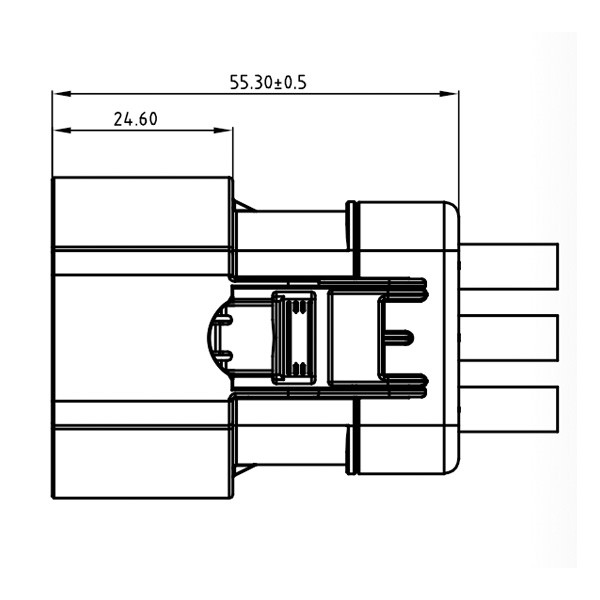 H630 Series-3-core plastic high voltage connector