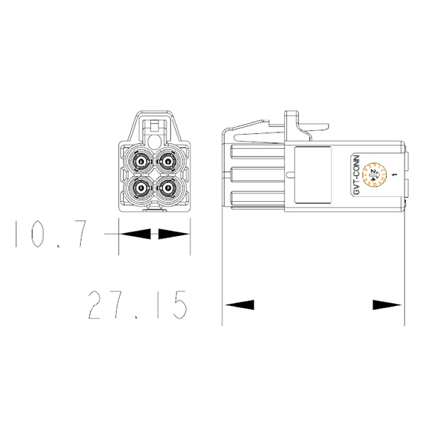 MINI FAKRA four-Core connector