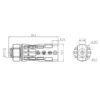 Photovoltaic connector - Board end socket