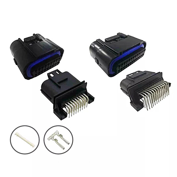 Signal connector-waterproof, double row, 18/26 core